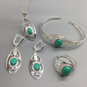 Ethnic Silver Jewelry Set Jewelry