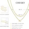 Layered Double Chain Necklace Accessories 11