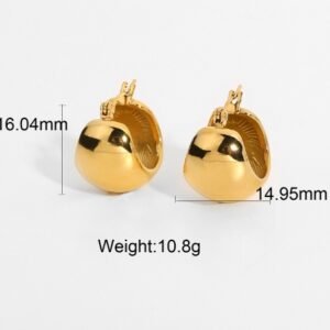 Gold Huggie Earrings Accessories