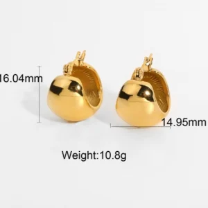 Hugging Hoops — Short Gold Huggie Earrings Earrings