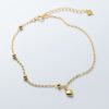Gold Love Beads Anklet Accessories 16