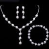 Rhinestone Pearl Jewelry Set 12