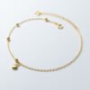 Gold Love Beads Anklet Accessories 14
