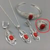 Ethnic Silver Jewelry Set Jewelry 21 Ethnic Silver Jewelry Set Jewelry 21