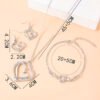 Crystal Heart Jewelry Set Accessories 13