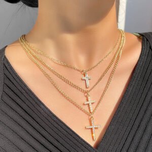 Crystal Heart Pendant Necklace Accessories