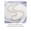 Freshwater Pearl Necklace – 8–9 mm White Pearl Strand, 16 or 18 in Jewelry 12