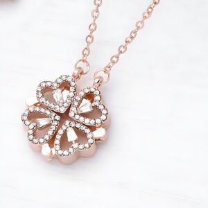 Magnetic Heart Clover Necklace – Convertible Four-Heart Pendant New Arrivals Magnetic Heart Clover Necklace – Convertible Four-Heart Pendant New Arrivals