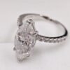 Marquise Moissanite Ring – 4 Carat, Sterling Silver, Pavé Band New Arrivals 10 Marquise Moissanite Ring – 4 Carat, Sterling Silver, Pavé Band New Arrivals 10