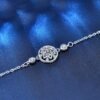 Moissanite Bracelet Sterling Silver – Dreamcatcher Medallion, 0.5 Carat Bracelets 8 Moissanite Bracelet Sterling Silver – Dreamcatcher Medallion, 0.5 Carat Bracelets 8