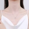 Moissanite Heart Necklace – 925 Sterling Silver Pendant, 1 Carat Jewelry 12 Moissanite Heart Necklace – 925 Sterling Silver Pendant, 1 Carat Jewelry 12