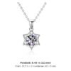 Moissanite Snowflake Necklace – 925 Sterling Silver Pendant, 1 Carat New Arrivals 12