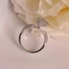 Moissanite Solitaire Ring – Crown Setting, Sterling Silver, 1 Carat Jewelry 12