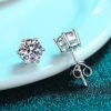 Moissanite Stud Earrings – 6-Prong Round Studs, Sterling Silver Earrings 11 Moissanite Stud Earrings – 6-Prong Round Studs, Sterling Silver Earrings 11