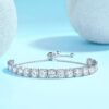 Moissanite Tennis Bracelet – 925 Sterling Silver, Adjustable Gift Set New Arrivals 9