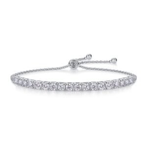 Moissanite Tennis Bracelet – 925 Sterling Silver, Adjustable Gift Set New Arrivals Moissanite Tennis Bracelet – 925 Sterling Silver, Adjustable Gift Set New Arrivals